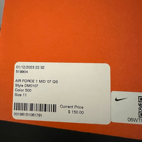 Men’s Air Force 1 ‘VENICE’ Mids size 11 - Picture 2 of 3